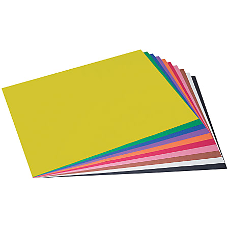 Prang Construction Paper, 10 Assorted Colors, 18 x 24, 100 Sheets